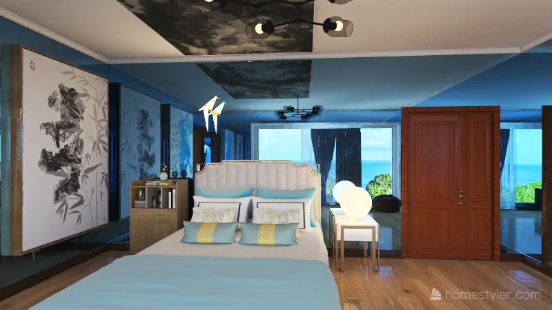 Modernplace Aquamarine view 3d design renderings