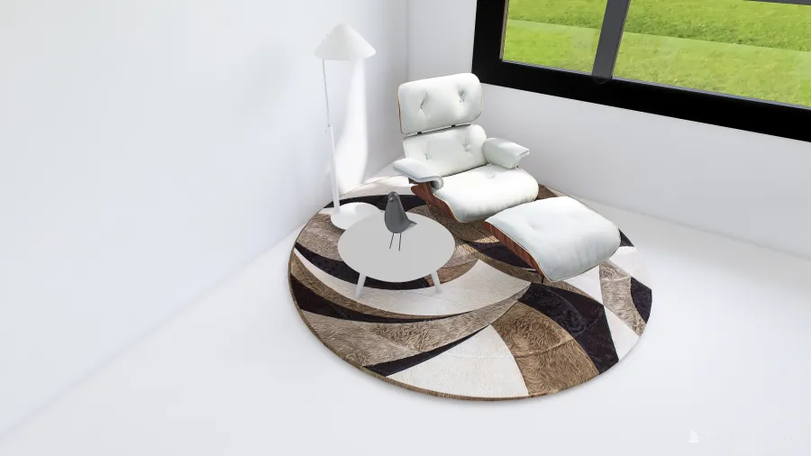 Mediterranean Bohemian WarmTones Living Room 3d design renderings