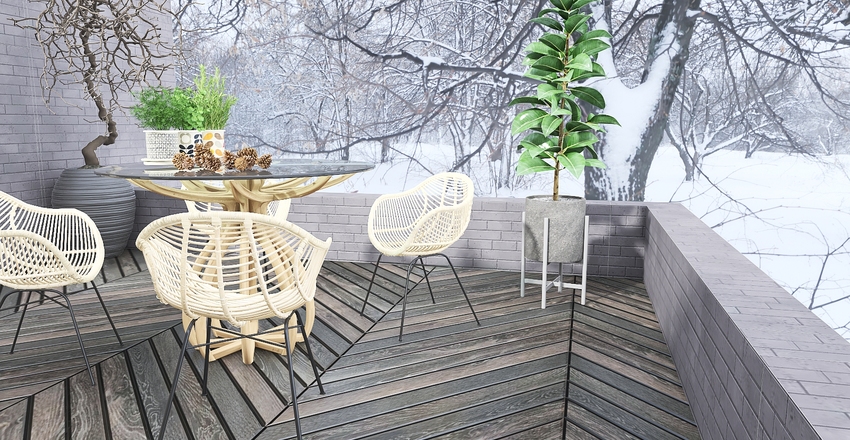 A Scandinavian inspired design for Kai. Interior Design Render