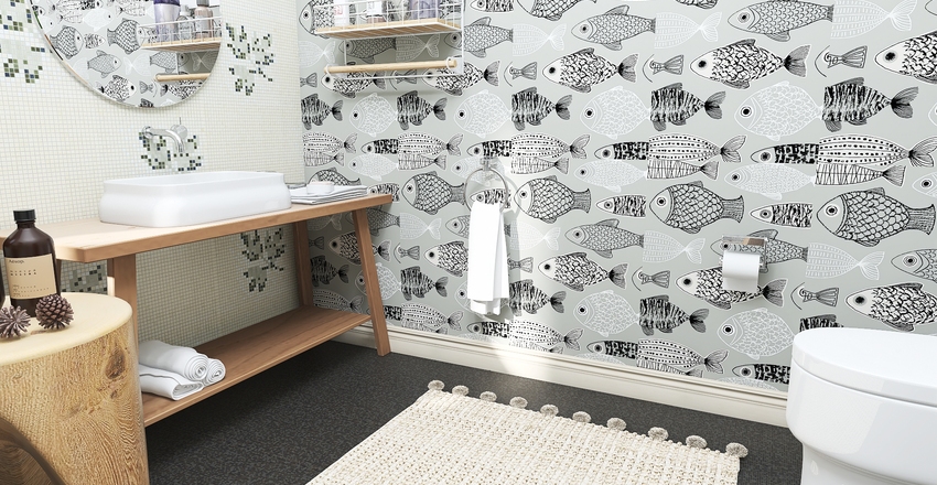 A Scandinavian inspired design for Kai. Interior Design Render