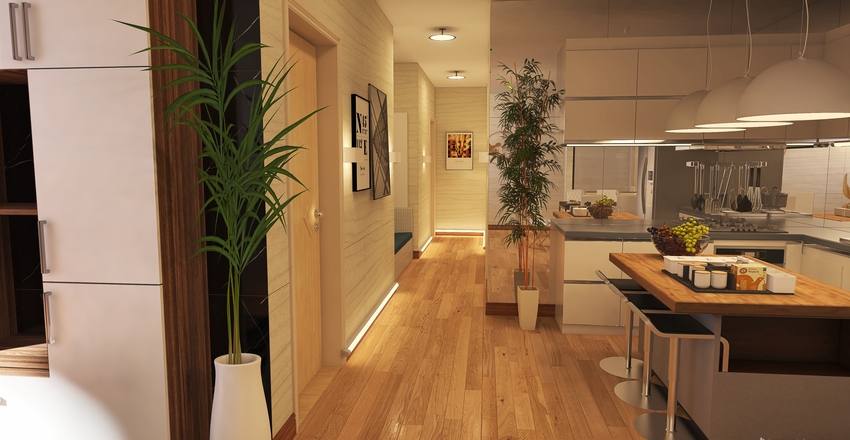 #HSDA2020Residencial Projeto Funcional e Estiloso Interior Design Render