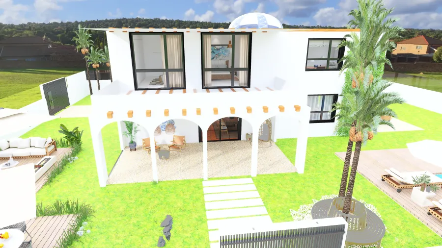 Mediterranean Bohemian #HSDA2020 Residential, Chalet vacacional, (Alicante) WarmTones 3d design renderings