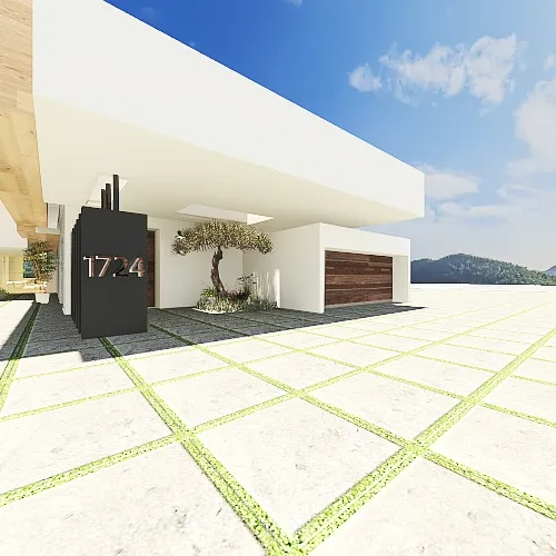 Contemporary #HSDA2020Residential Contemporary Villa White Beige 3d design renderings