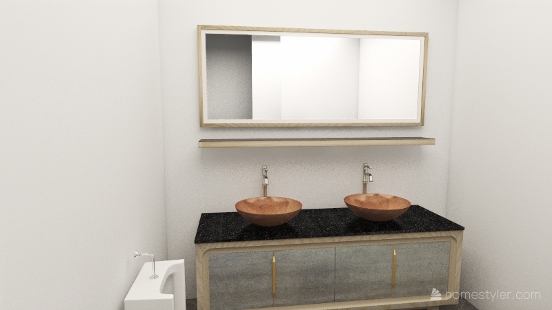Men's restroom 3d design renderings