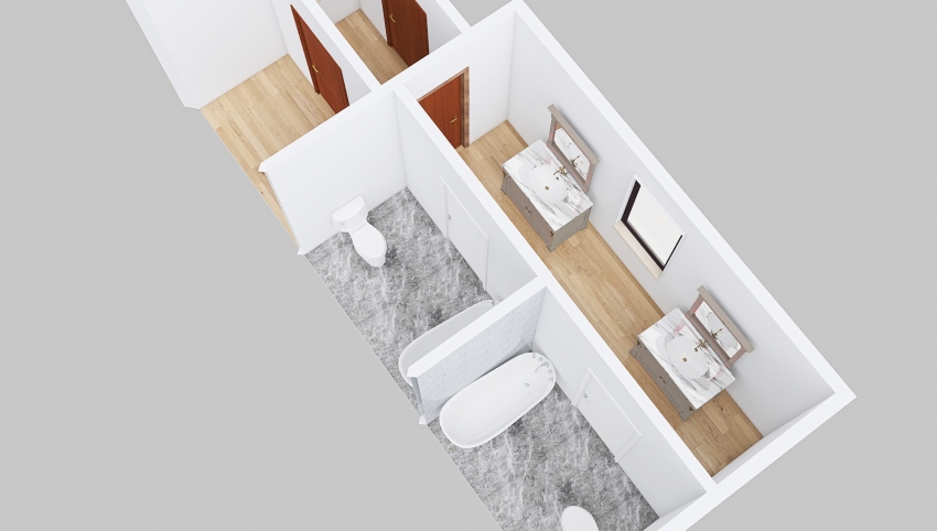 Kevin Pannone- Architecture 3B Master Bath project. 3d design picture 20