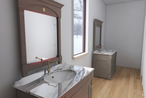 Kevin Pannone- Architecture 3B Master Bath project. Design Rendering