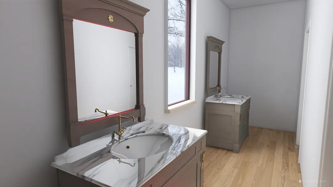 Kevin Pannone- Architecture 3B Master Bath project. 3d design renderings