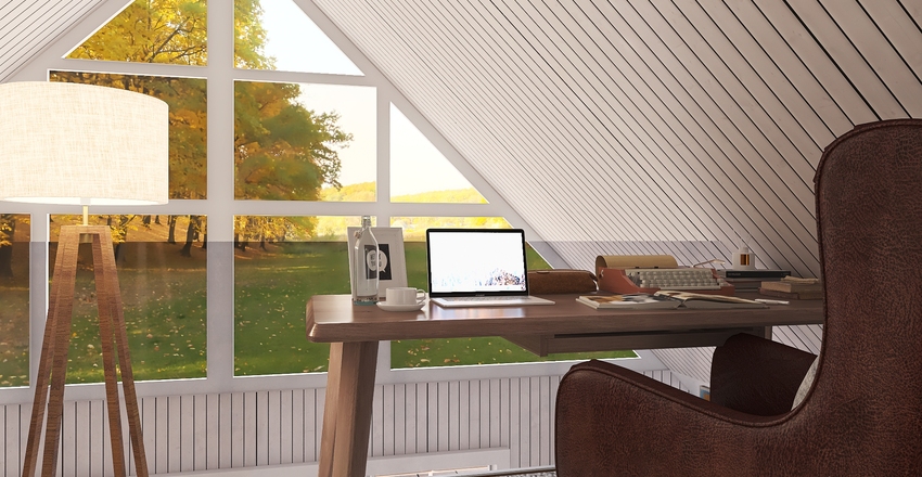 #HSDA2020Residential - Cozy Cabin Interior Design Render