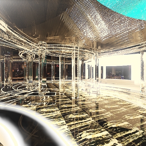 Light room abstarct 3d design renderings