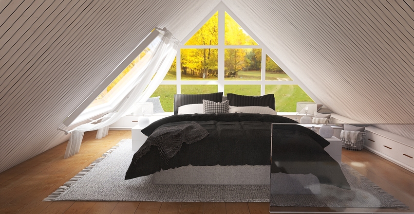 #HSDA2020Residential - Cozy Cabin Interior Design Render