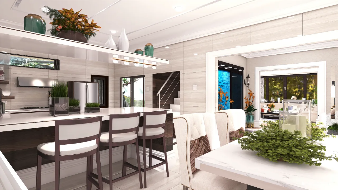 Contemporary White UnnamedSpace 3d design renderings