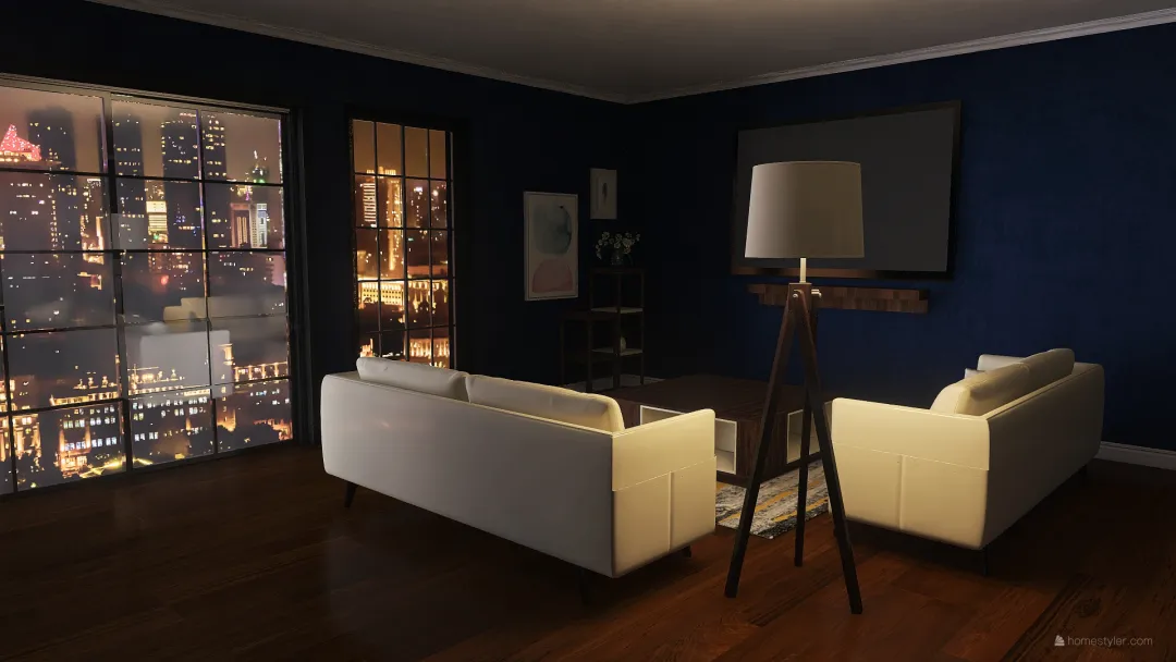 cozy new york apartment 3d design renderings