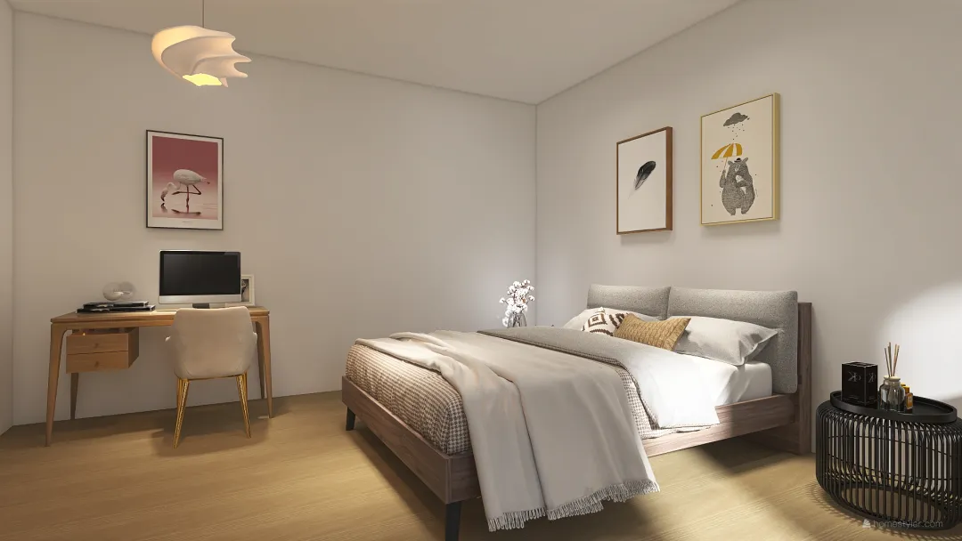 Naomi’s bedroom 3d design renderings