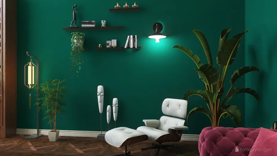 Living room for Philosophy 3d design renderings