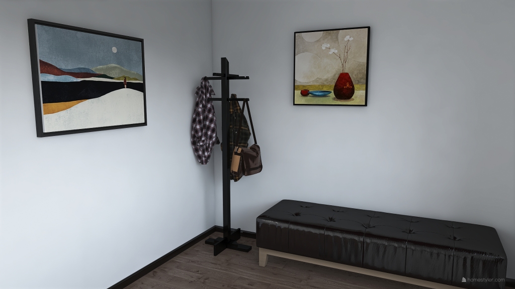 Cloak Room 3d design renderings