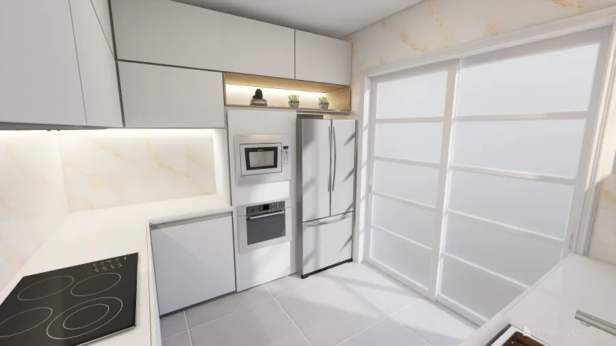 Cozinha Moderna 3d design renderings