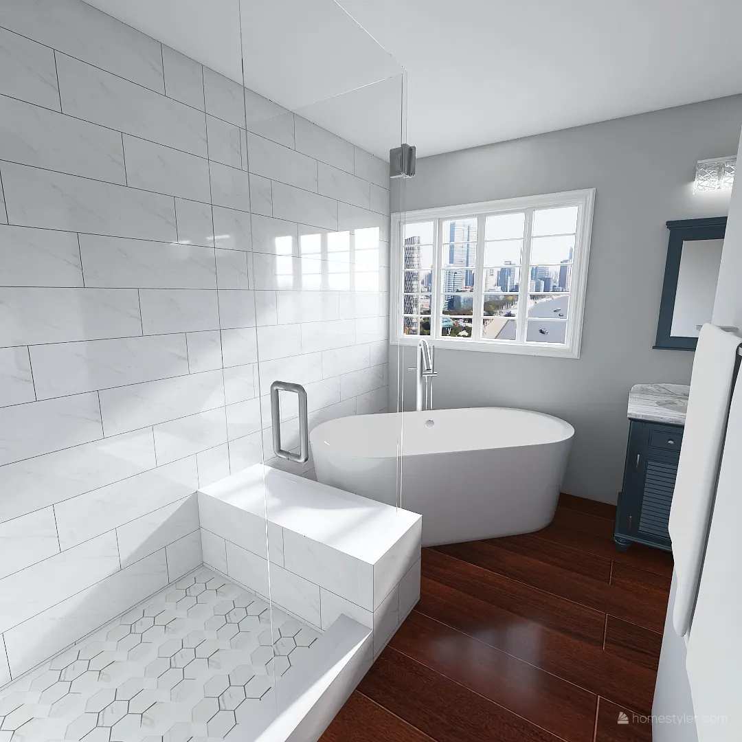 Roberts Master Bath 2 3d design renderings