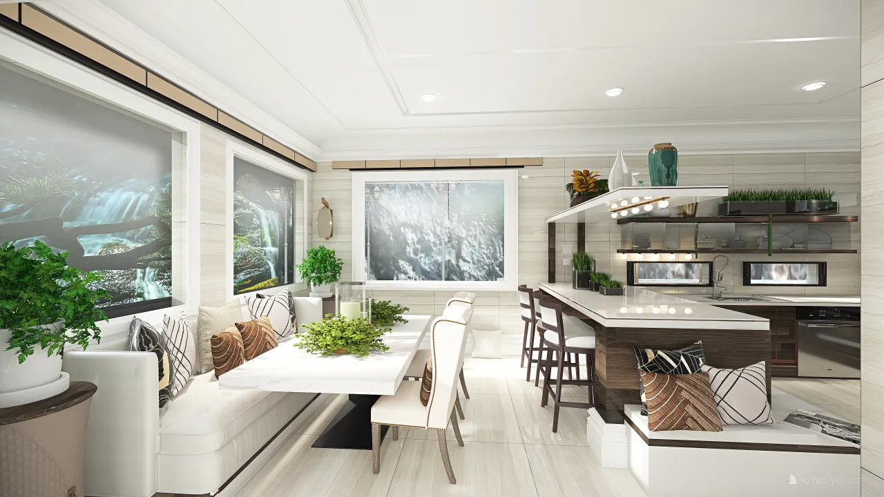 Contemporary White UnnamedSpace 3d design renderings