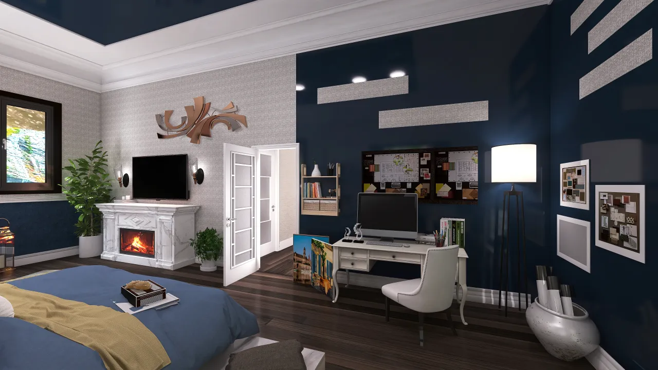 Contemporary White UnnamedSpace 3d design renderings