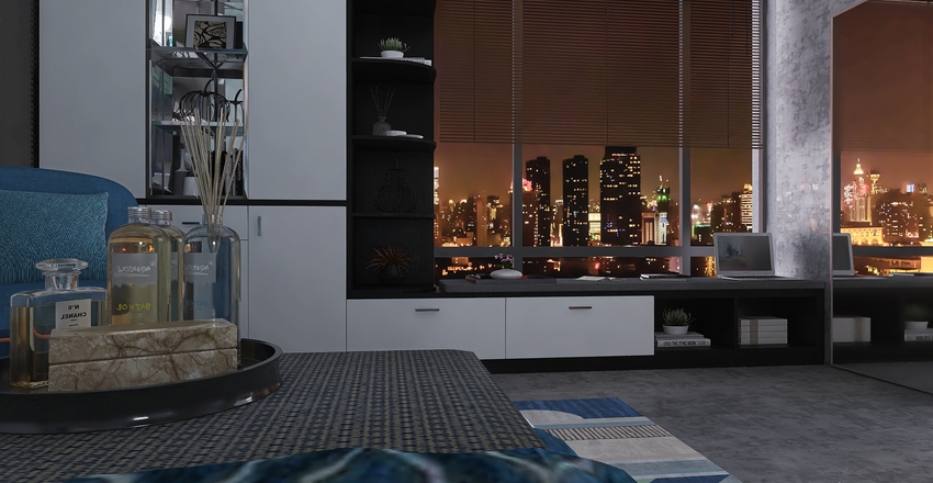 Loft Apartment Interior Design Render