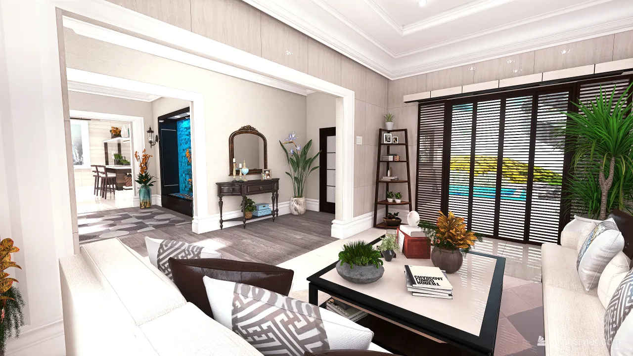 Contemporary White UnnamedSpace 3d design renderings