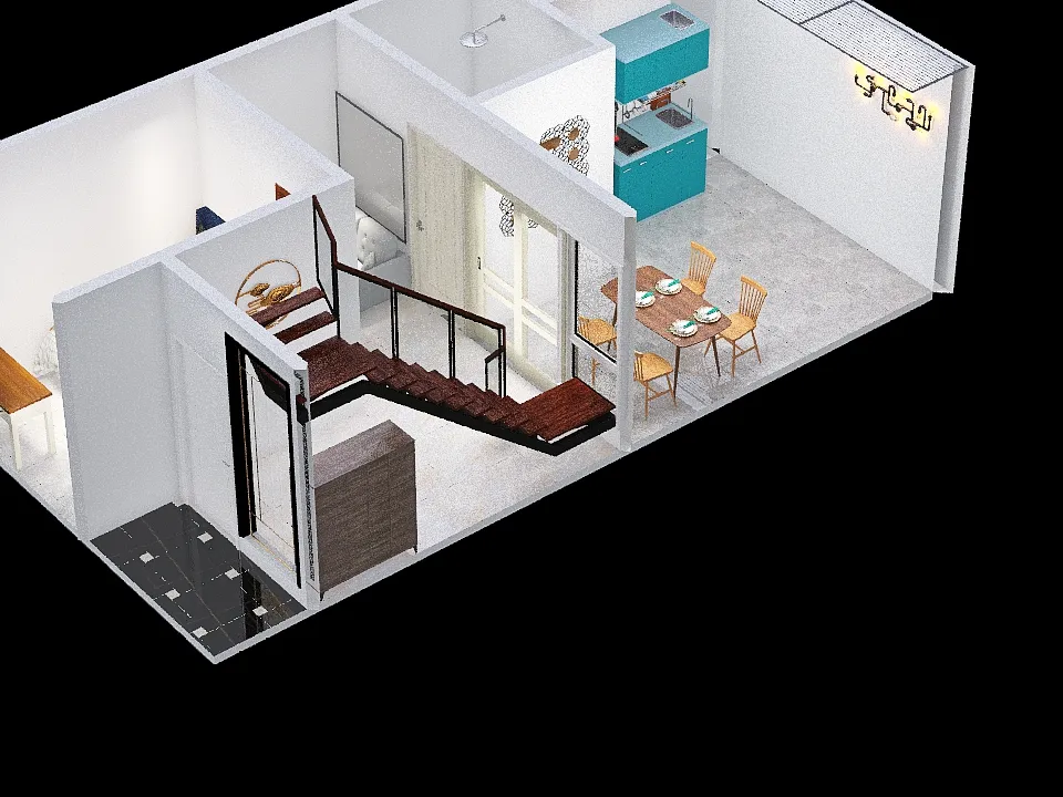 Design Rumah Aldiva B15 3d design renderings