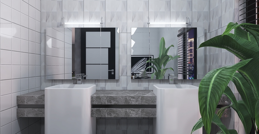 Loft Apartment Interior Design Render