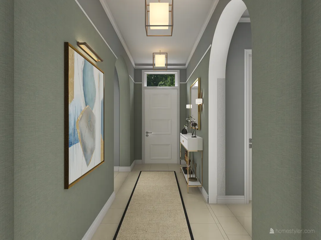 Hallway project 3d design renderings