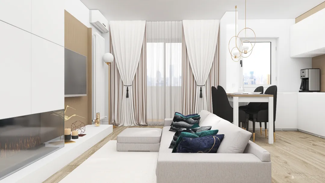 Alexandra's flat 3d design renderings