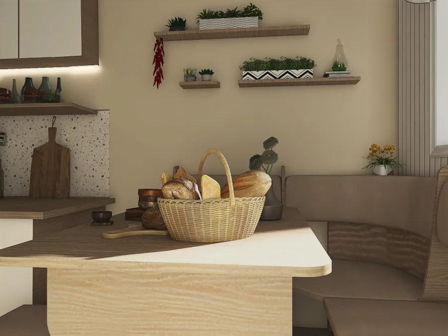 Modern Black Grey Red Kitchen 3d design renderings