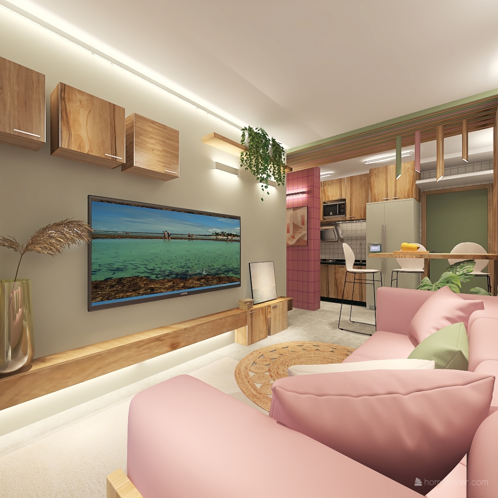Apartamento Paletta 3d design renderings