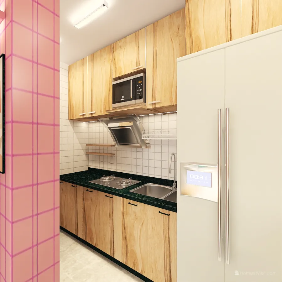 Apartamento Paletta 3d design renderings