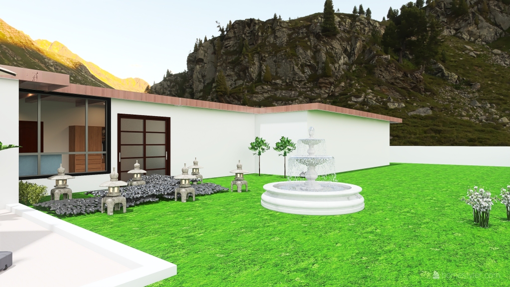 Small Mountain House 3d design renderings