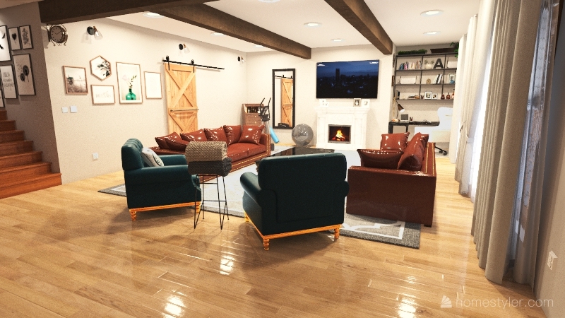 Quarantine-Dream Living Room 3d design renderings
