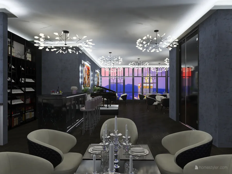 #HSDA - Commercial - Le Fanfaron - second floor 3d design renderings