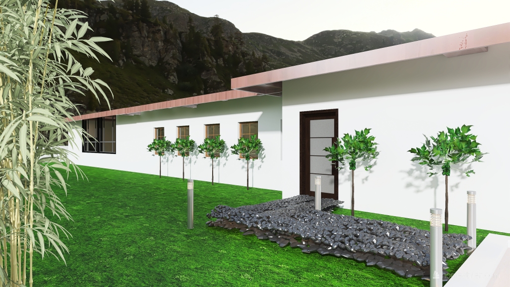 Small Mountain House 3d design renderings