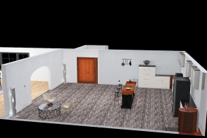 Copy of Kitchen / Dining room floor plan Design Rendering