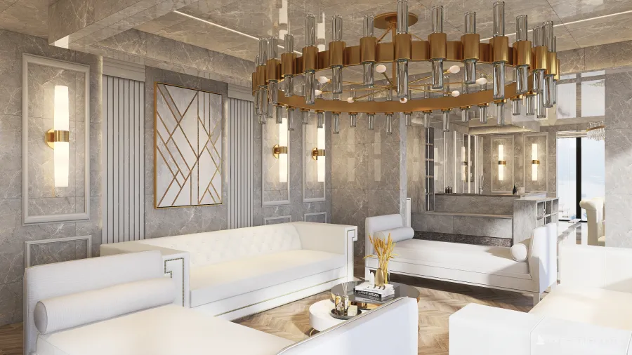 #HSDA2020Residential First Floor Luxury Apartment 3d design renderings
