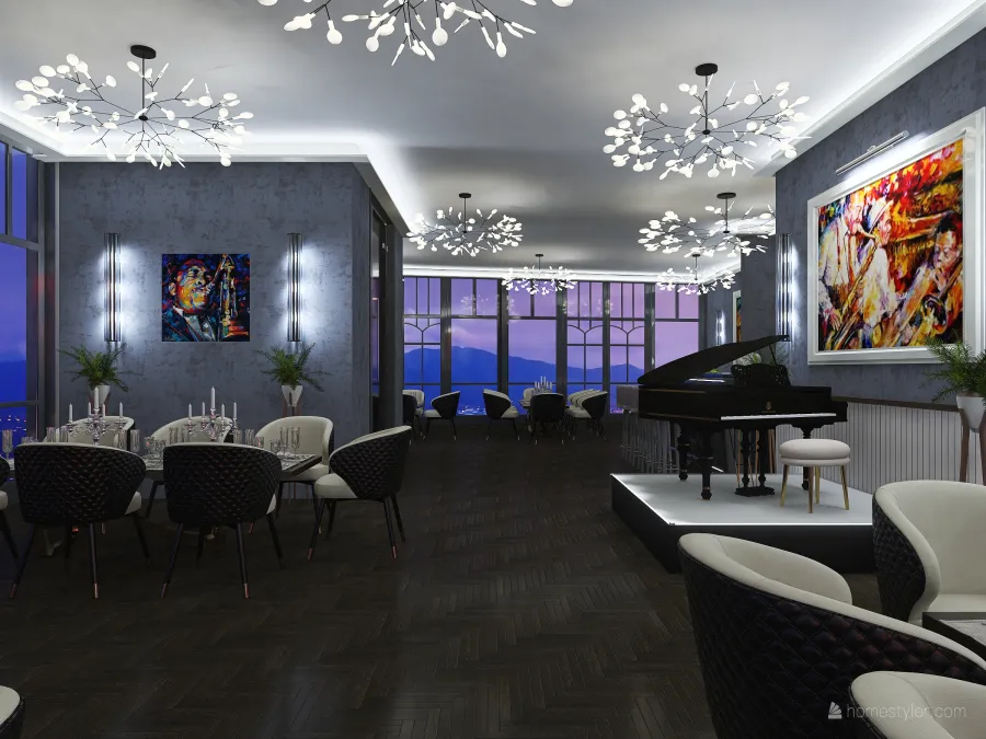 #HSDA - Commercial - Le Fanfaron - second floor 3d design renderings