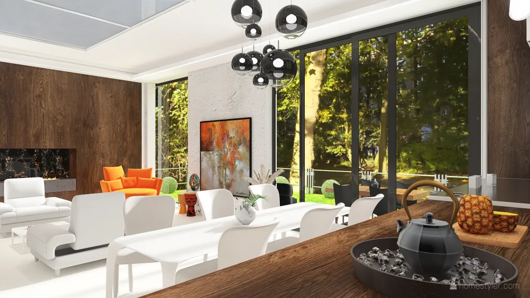 #Contemporary Holidayhouse 3d design renderings