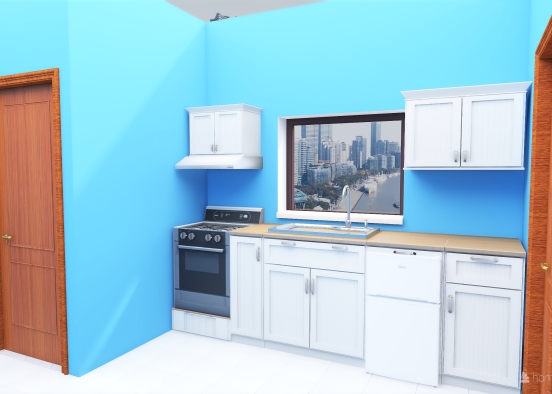 Kitchen 1st try without stove Design Rendering