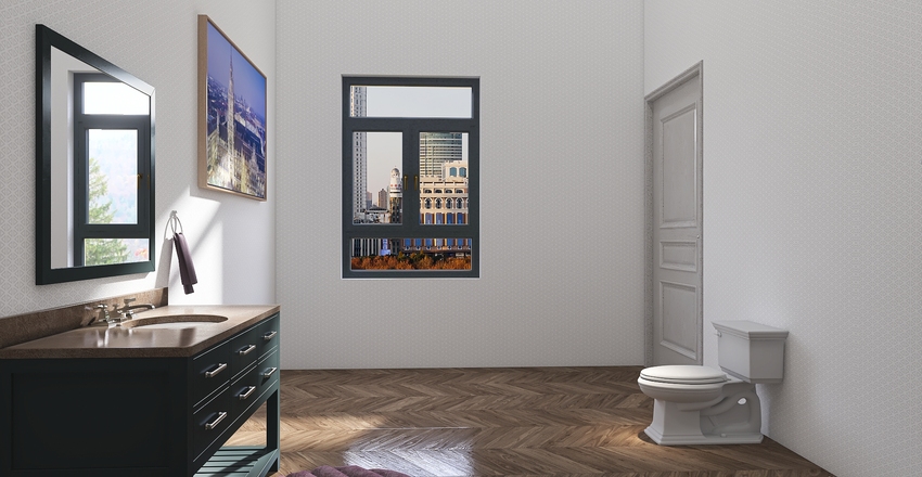 Modern loft Interior Design Render