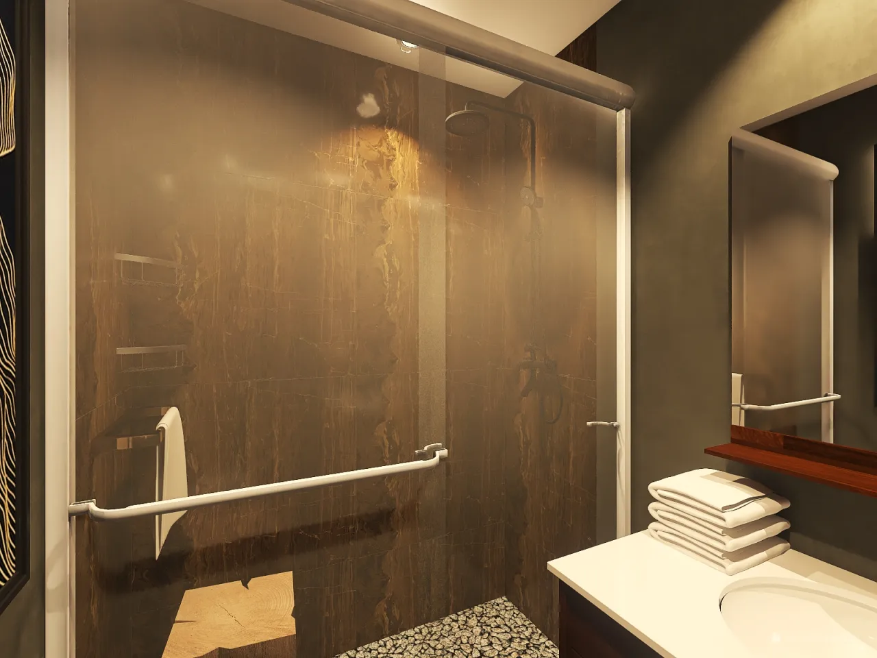 Bathroom 3d design renderings