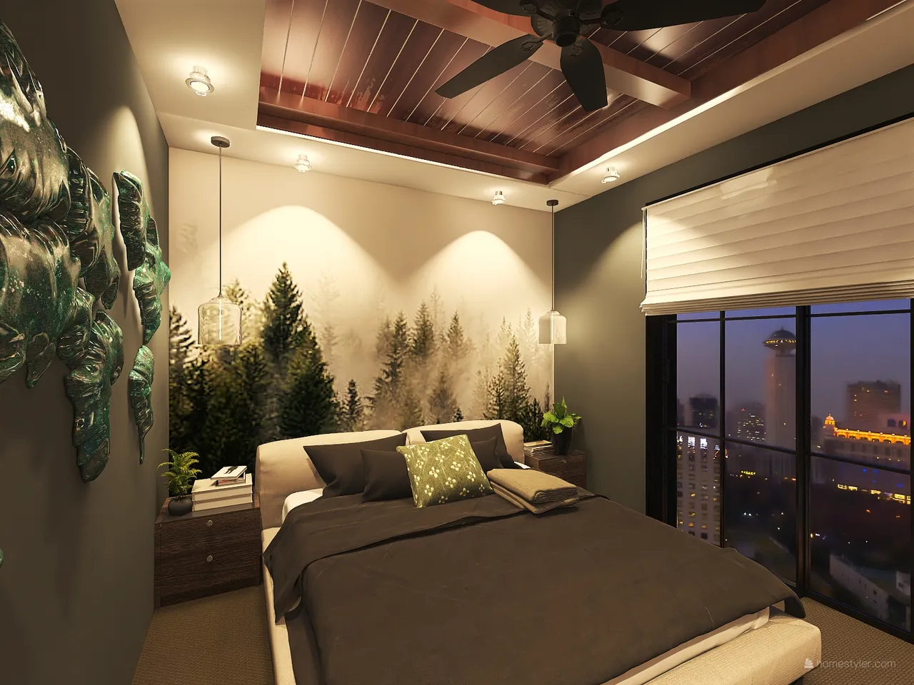 Bedroom 3d design renderings