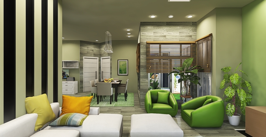 M-4 Home Bahria Town Interior Design Render