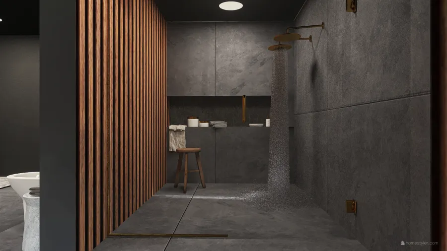 Modern Contemporary Black White Grey Living Room 3d design renderings