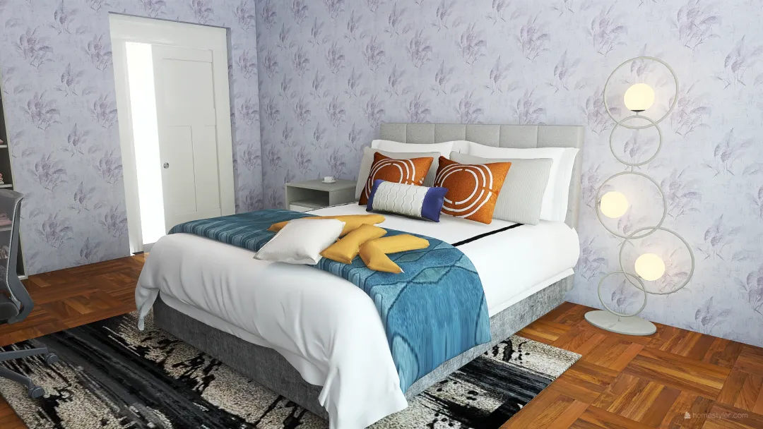 small cozy bedroom 3d design renderings