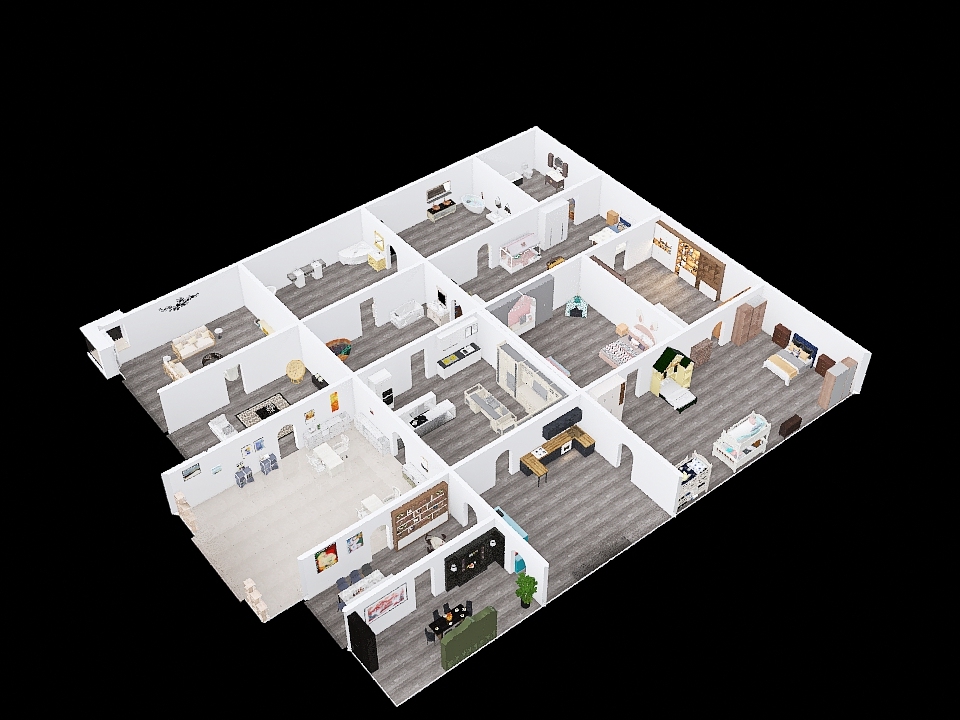 Furniture Store 3d design renderings