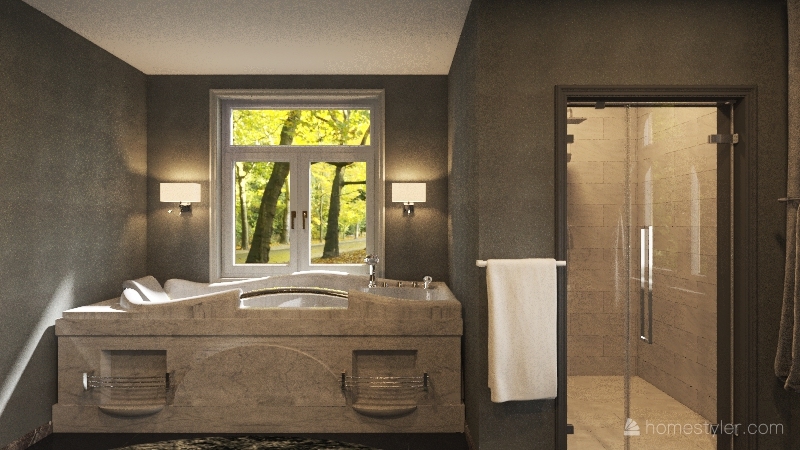 My Dream Bathroom Interior Design Render