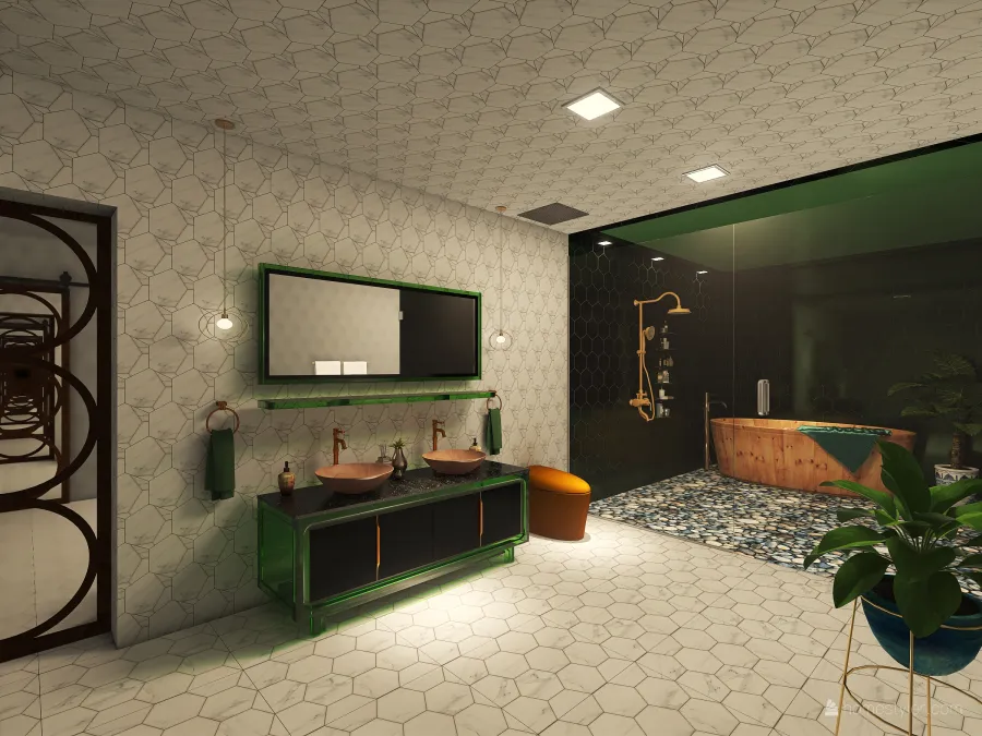 Draqon Bathroom 3d design renderings